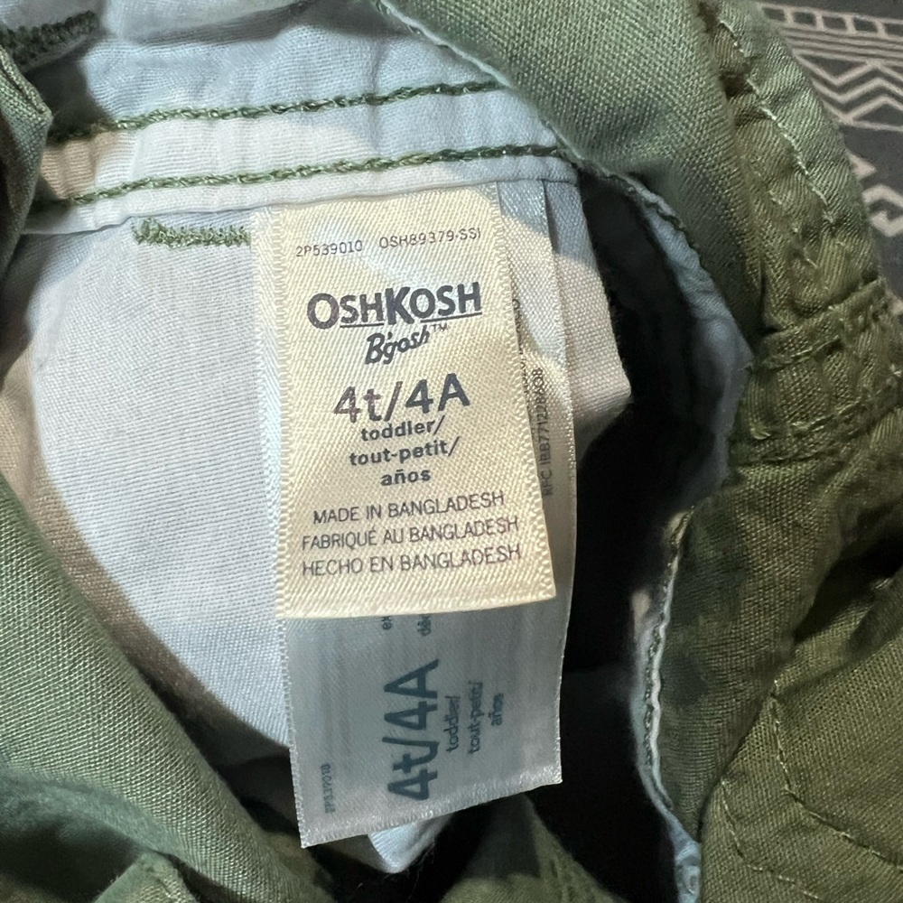 OshKosh B'gosh Light Green Kids Overalls 4 - Picture 3 of 3